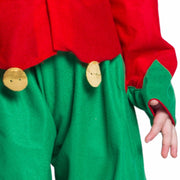 boy's christmas elf costume set, view 6 - MRSLM