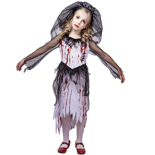 girl's bloody bride costume set - MRSLM