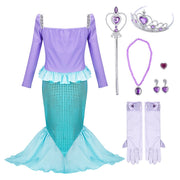 sequined mermaid dress for girls, view 2 - MRSLM