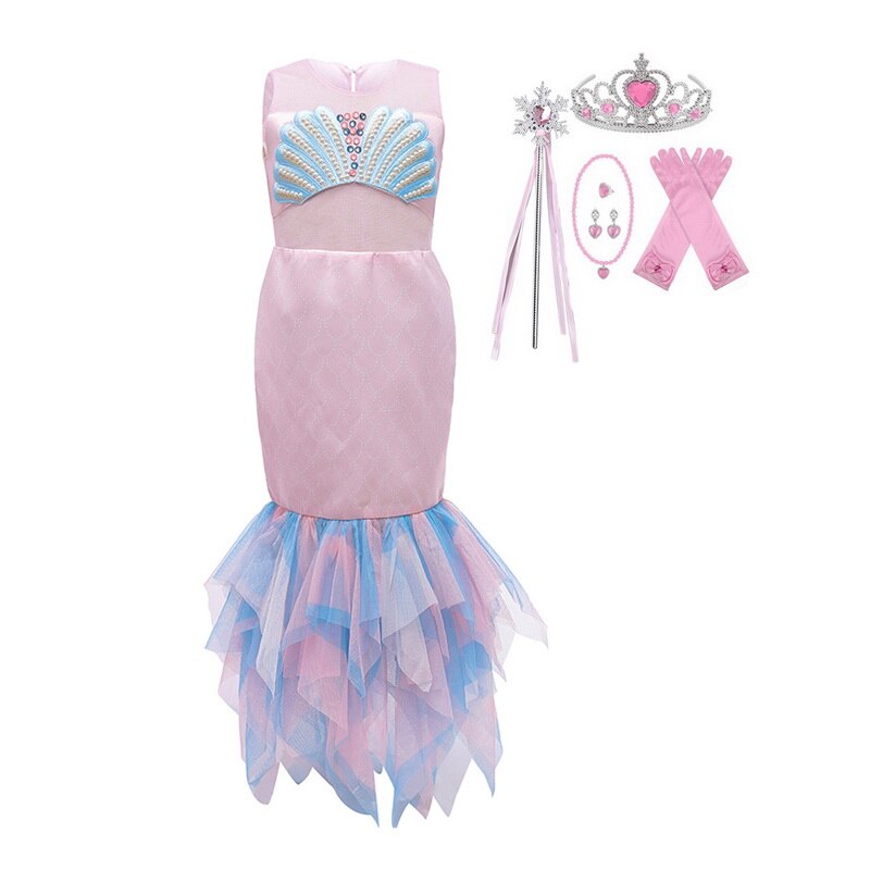 girl's mermaid costume, view 3 - MRSLM
