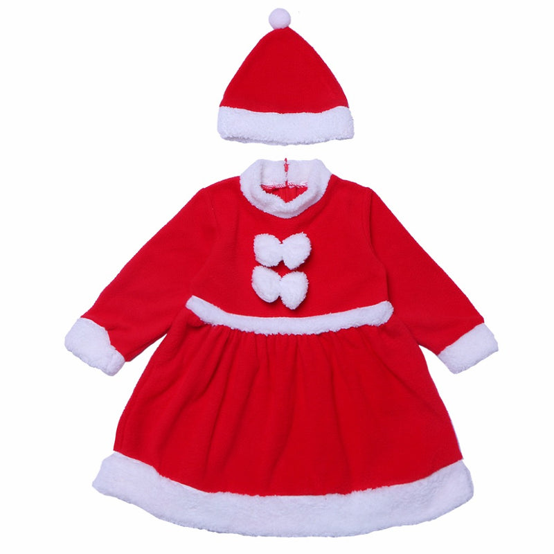 kids' velvet christmas costume set, view 4 - MRSLM