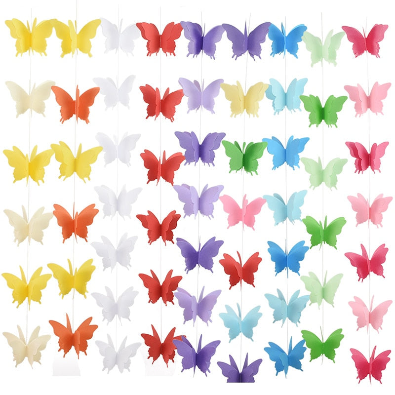3D butterfly paper garland, view 14 - MRSLM