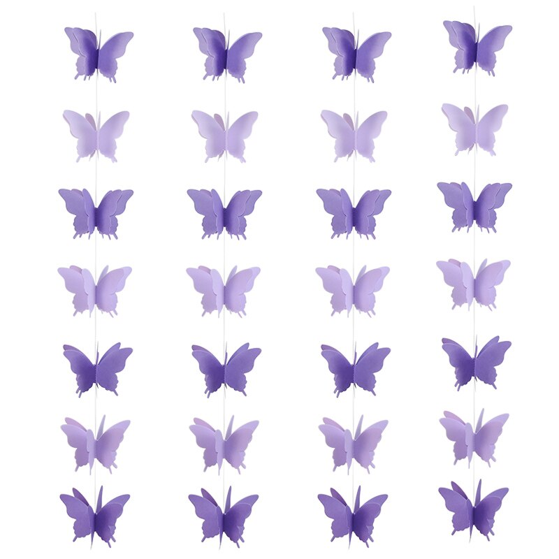 3D butterfly paper garland, view 5 - MRSLM