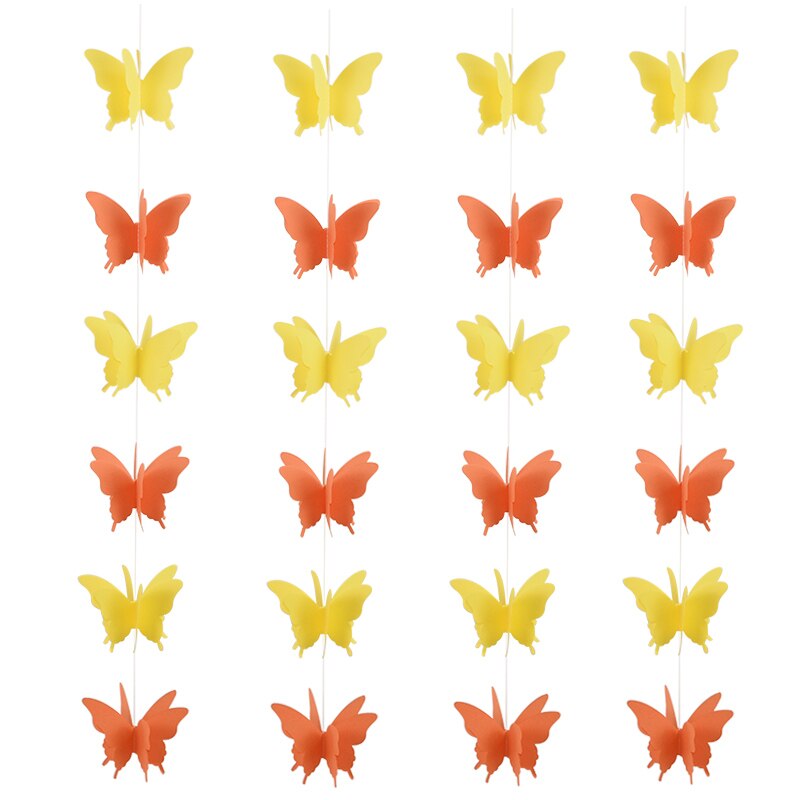3D butterfly paper garland, view 6 - MRSLM