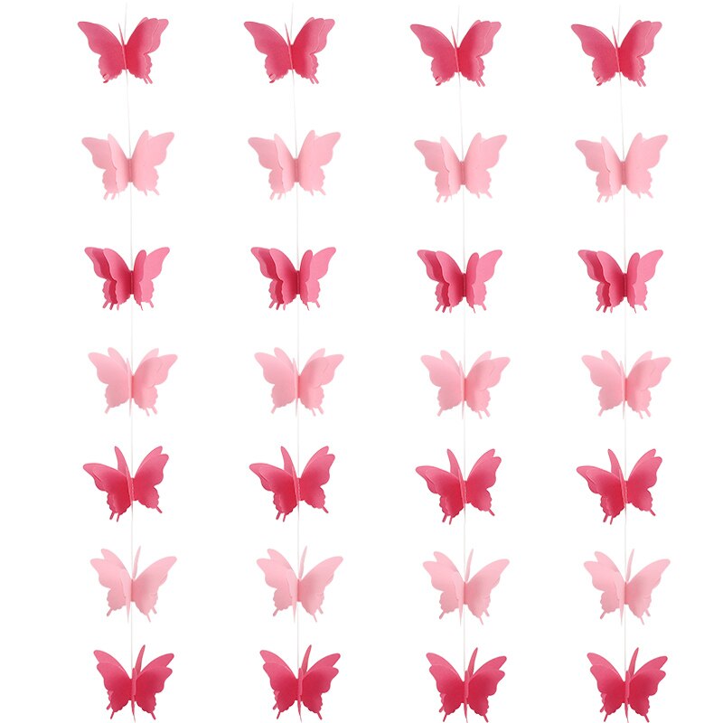 3D butterfly paper garland, view 7 - MRSLM