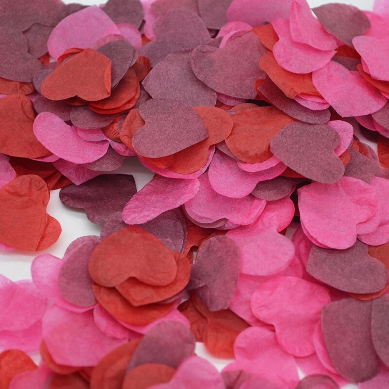 heart shaped paper confetti, view 7 - MRSLM