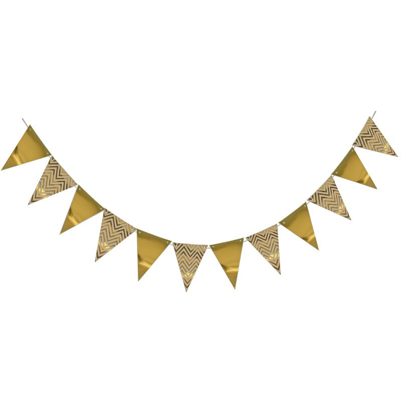 paper flag garland banner, view 3 - MRSLM