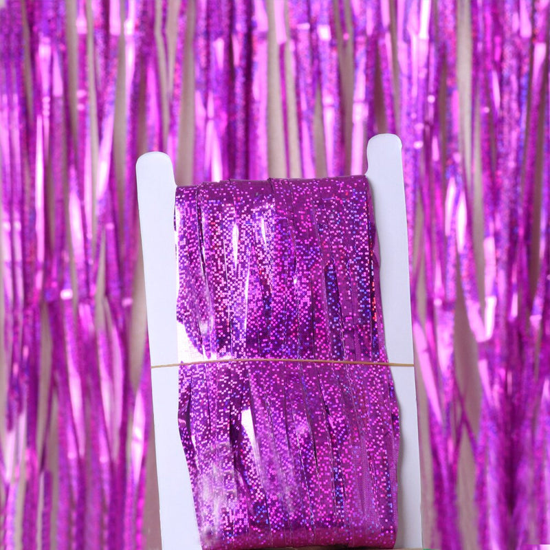 glittering metallic fringe curtain, view 14 - MRSLM