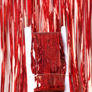 glittering metallic fringe curtain, view 6 - MRSLM