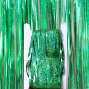 glittering metallic fringe curtain, view 10 - MRSLM