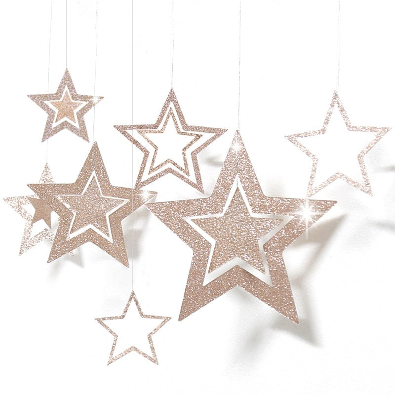 paper star garlands 7 pcs set, view 13 - MRSLM