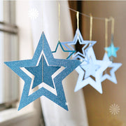 paper star garlands 7 pcs set, view 2 - MRSLM