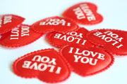 red heart shaped confetti, view 5 - MRSLM