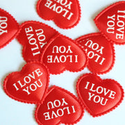 red heart shaped confetti, view 2 - MRSLM