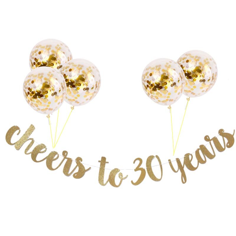 Milestone birthday garland with balloons, view 5 - MRSLM