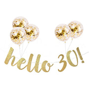 Milestone birthday garland with balloons, view 17 - MRSLM