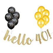 Milestone birthday garland with balloons, view 24 - MRSLM