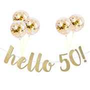 Milestone birthday garland with balloons, view 25 - MRSLM