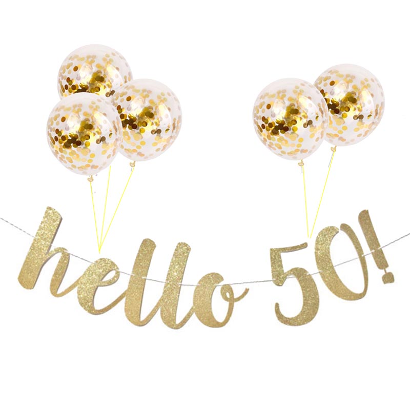 Milestone birthday garland with balloons, view 25 - MRSLM