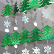 sequined christmas trees party garland - MRSLM