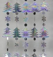 sequined christmas trees party garland, view 9 - MRSLM