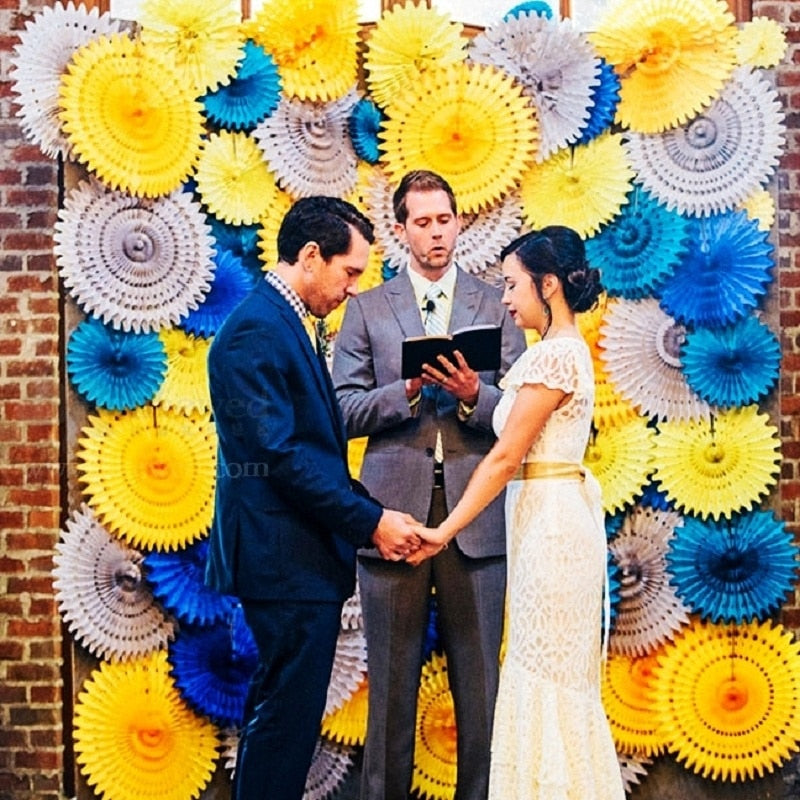 honeycomb tissue paper fan, view 29 - MRSLM