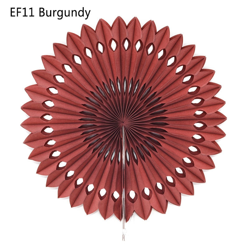 honeycomb tissue paper fan, view 2 - MRSLM