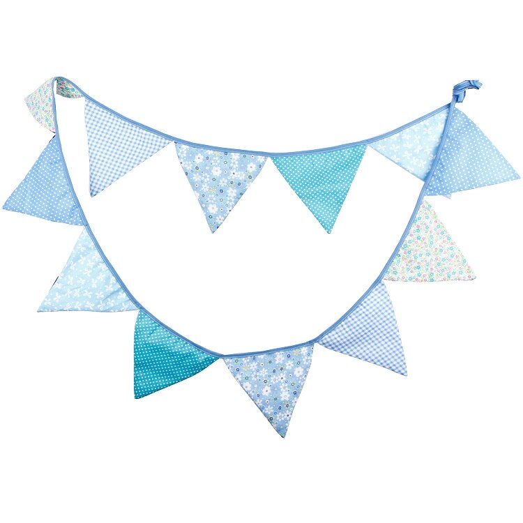 Colorful Cotton Flags Party Banner