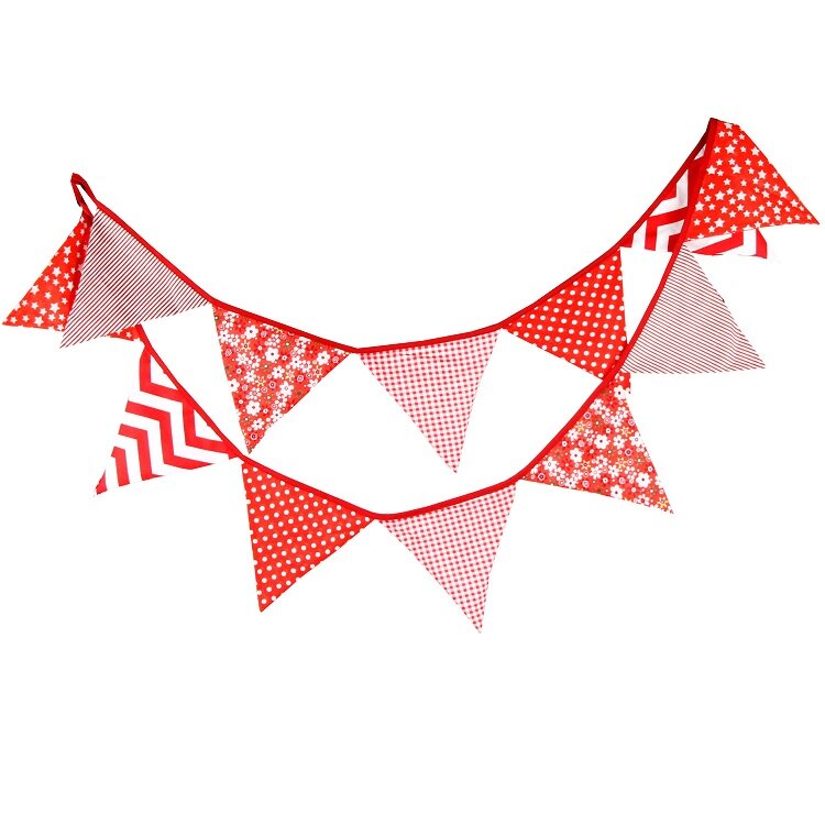 Colorful Cotton Flags Party Banner