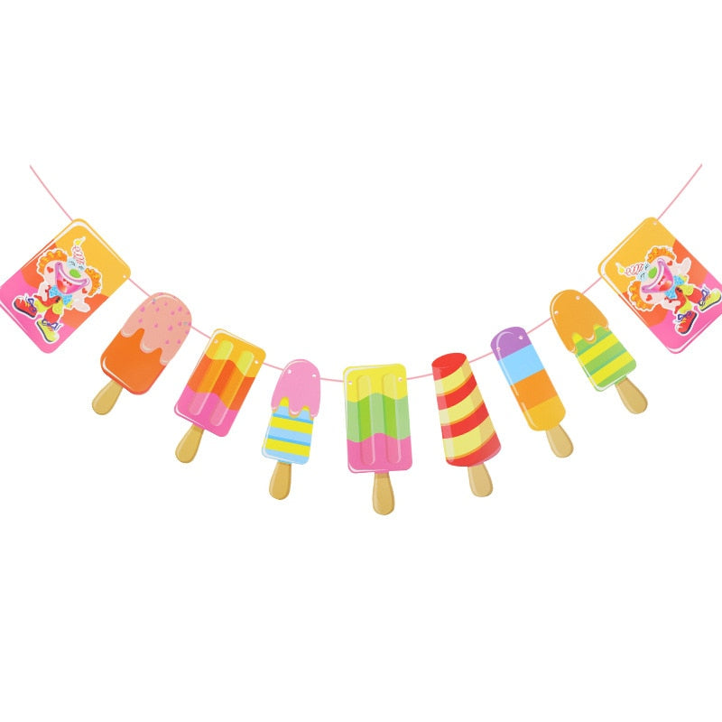 ice cream paper garland, view 5 - MRSLM