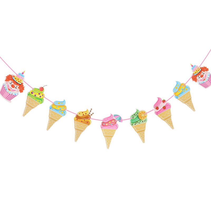 ice cream paper garland, view 6 - MRSLM