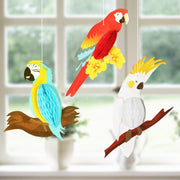 Hanging rainbow tropical parrots - MRSLM