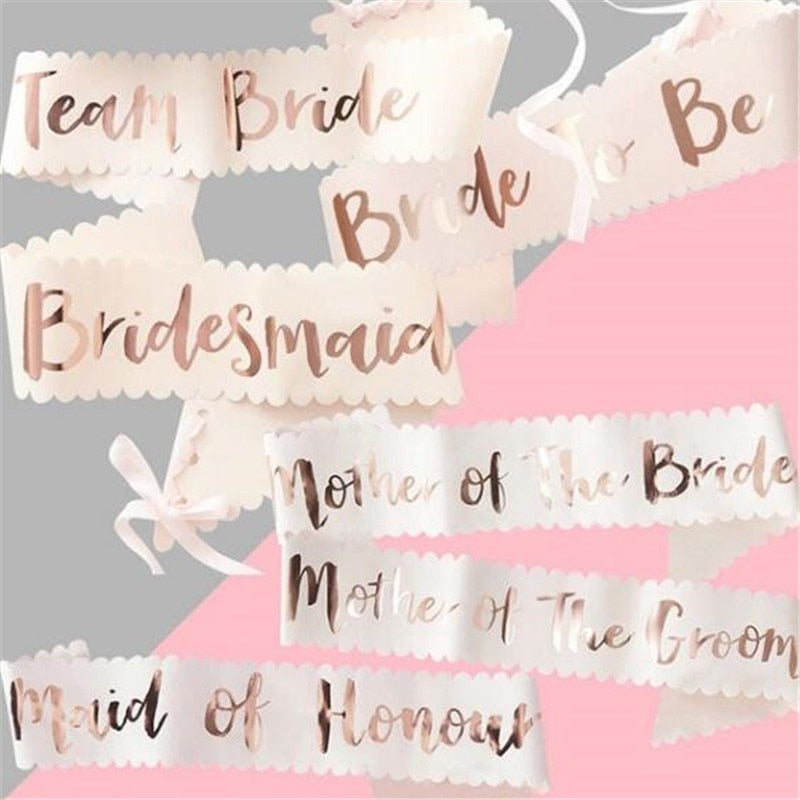 rose gold bachelorette sash - MRSLM