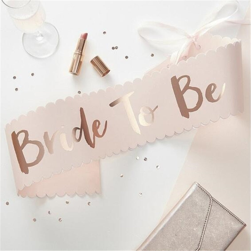 rose gold bachelorette sash, view 12 - MRSLM