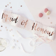 rose gold bachelorette sash, view 4 - MRSLM