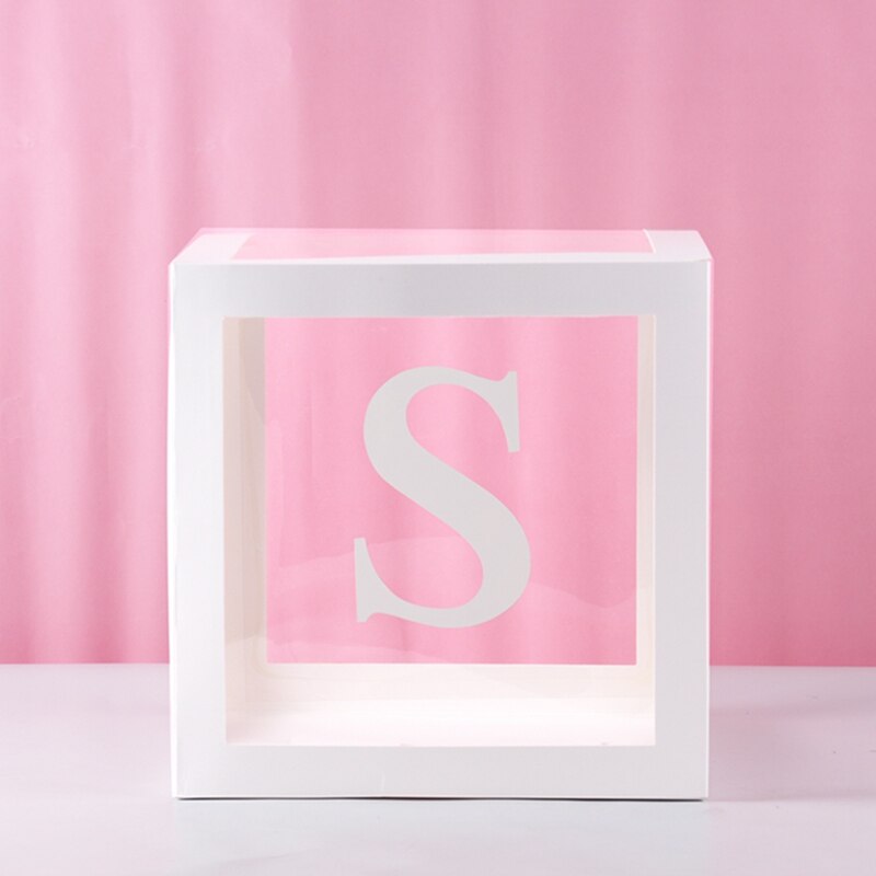 Transparent Letter Patterned Box