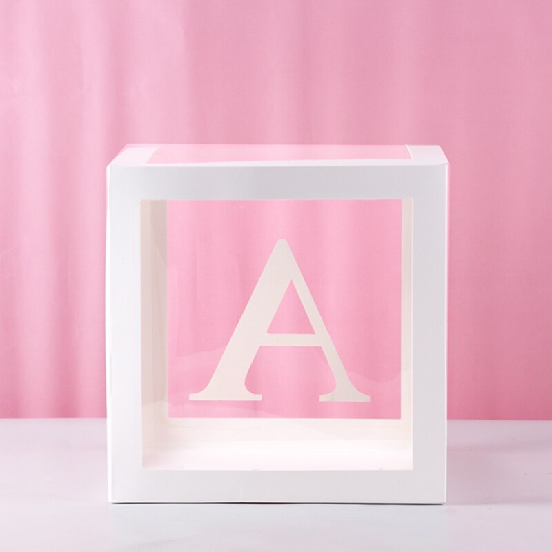 Transparent Letter Patterned Box