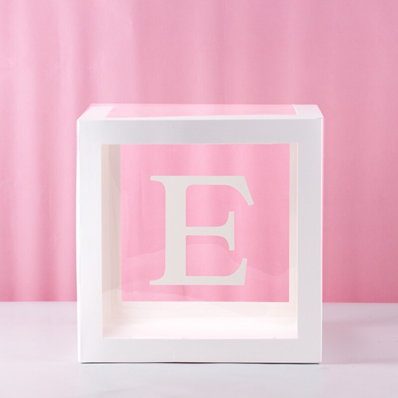 Transparent Letter Patterned Box