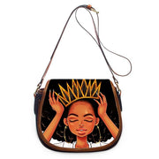 printed PU shell messenger bag, view 12 - MRSLM