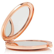 Decorative rose gold compact mirror, view 2 - MRSLM