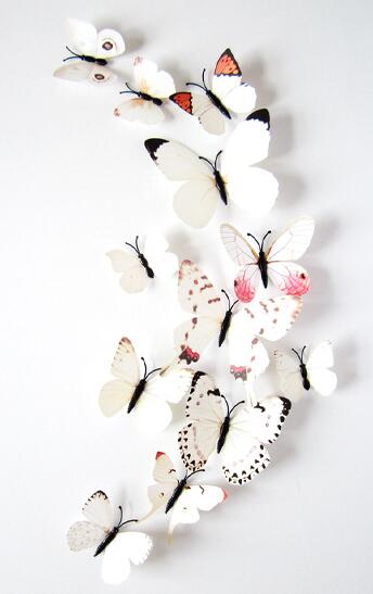 3D magnet butterfly party decorations, view 4 - MRSLM