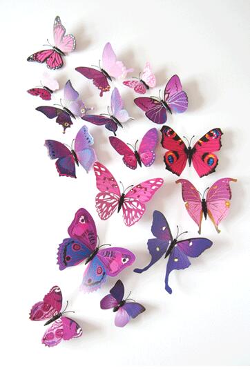 3D magnet butterfly party decorations, view 8 - MRSLM