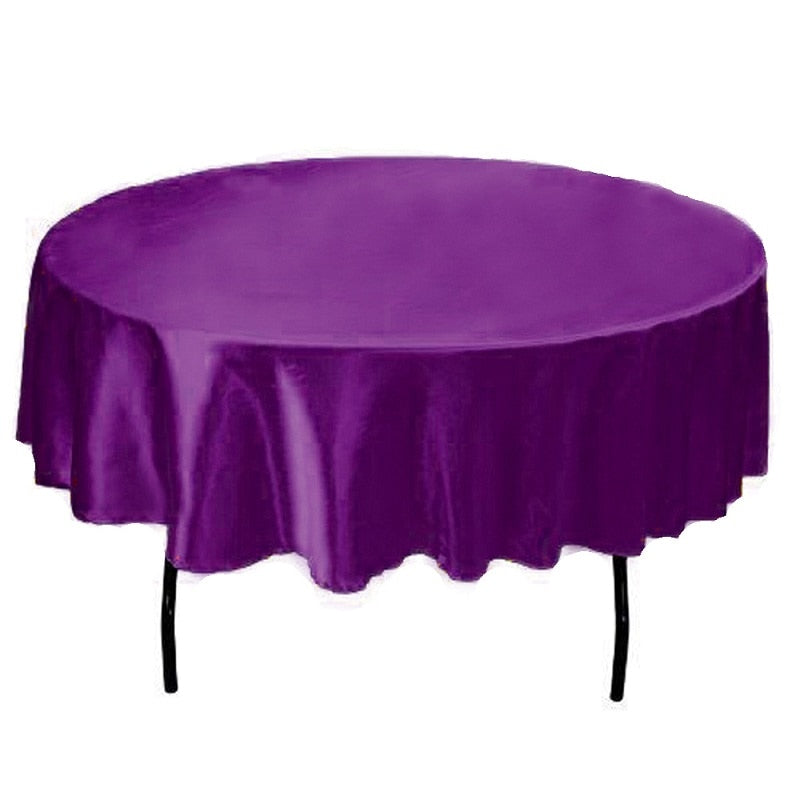 round satin tablecloth, view 17 - MRSLM