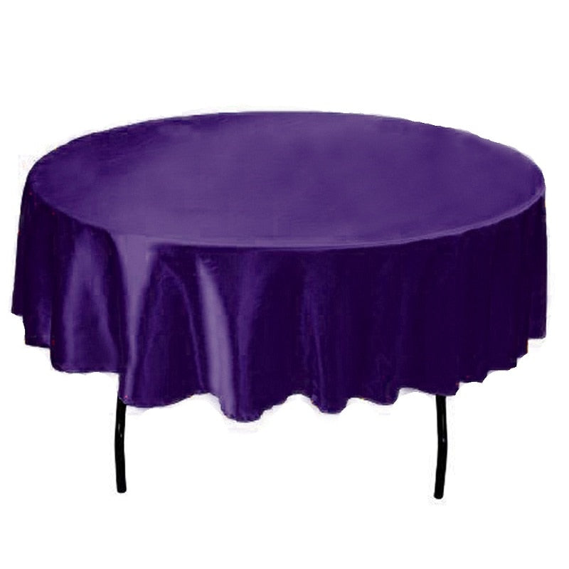 round satin tablecloth, view 18 - MRSLM
