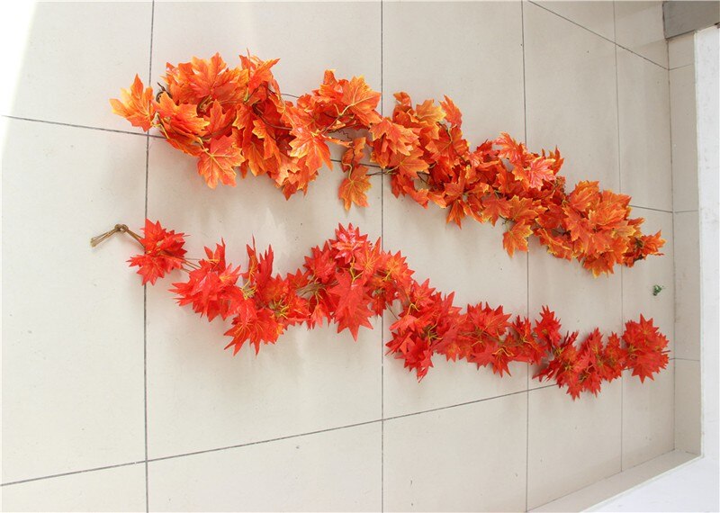 artificial autumn leaves garland, view 10 - MRSLM