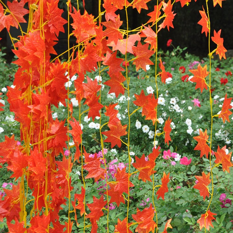 artificial autumn leaves garland, view 8 - MRSLM