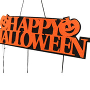 Halloween party fabric banner, view 3 - MRSLM