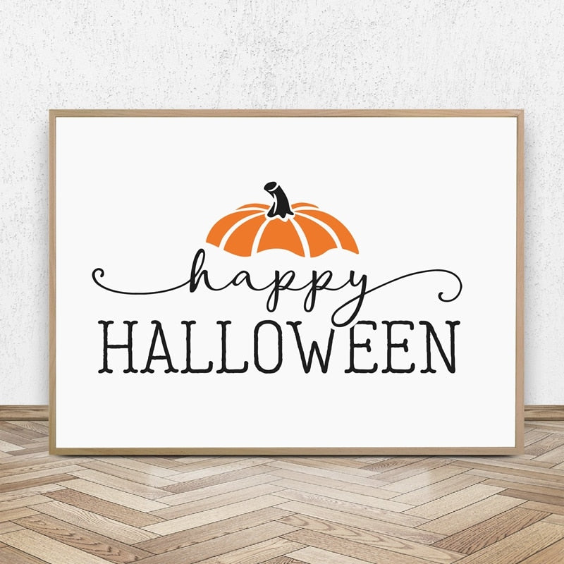 Happy Halloween canvas poster - MRSLM
