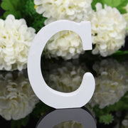 white wooden decorative letter, view 7 - MRSLM