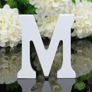 white wooden decorative letter, view 9 - MRSLM